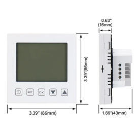 WiFi programuojamas termostatas Georas GC-603 baltas