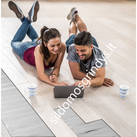 BVF elektrinis grindų šildymo kilimėlis L-PRO - 100W su folija + Wifi 607 termotatas