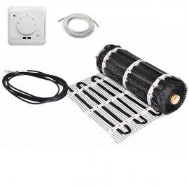 Комплект инфракрасного нагревательного коврика Warmset Black-85 с термостатом GC-12