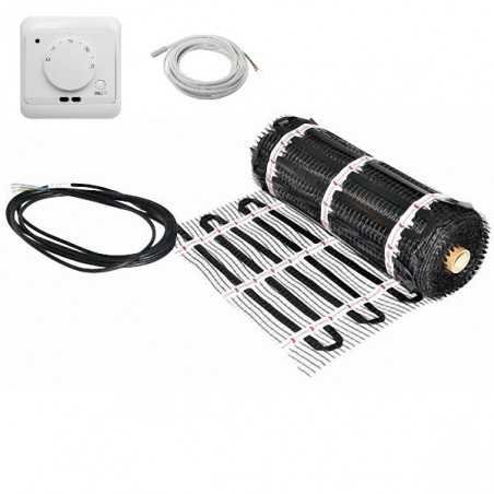 Комплект инфракрасного нагревательного коврика Warmset Black-85 с термостатом GC-12