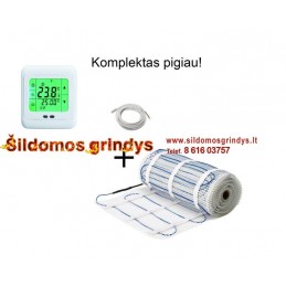 150W + GC-7 Georas electric floor heating mat + GC-HT7 thermostat