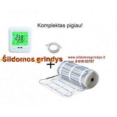150W Georas elektrinis grindų šildymo kilimėlis + GC-7 termostatas