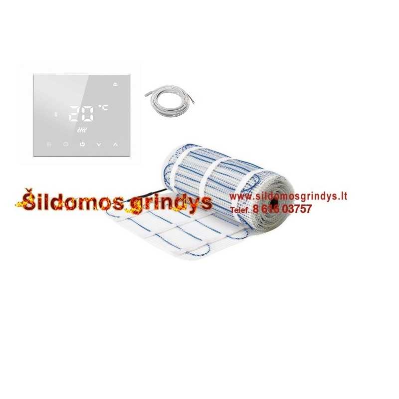 150W + GC-607 Georas elektrinis grindų šildymo kilimėlis  + GC-607 WIFI termostatas