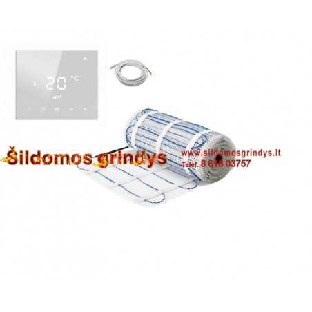 150W + GC-607 Georas elektrinis grindų šildymo kilimėlis  + GC-607 WIFI termostatas