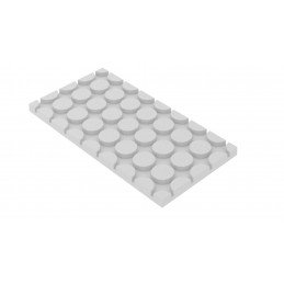 Polistirolo plokštė su apskritimais 1200x600x25mm tarpas 15 cm EPS300