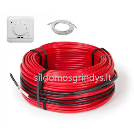 Grindinio šildymo kabeliai Georas 18w/m + termostatas GC-12