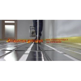 D20 Putplasčio plokštė 200 frezuota XPS300 1235x585mm su aliuminio reflektoriais