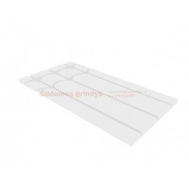 D20 Putplasčio plokštė 200 frezuota XPS300 1235x585mm su aliuminio reflektoriais