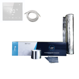 BVF elektrinis grindų šildymo kilimėlis L-PRO - 100W su folija + Wifi 607 termotatas