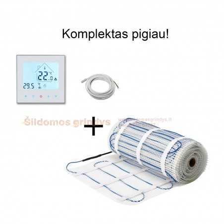 Georas elektrinis grindų šildymo kilimėlis - 200W + GC18 WIFI termostatas