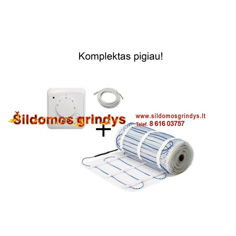 200W Georas electric  heating mat + GC12 thermostat