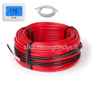 Grindinio šildymo kabeliai Georas 18w/m + termostatas GC-7 termostatas