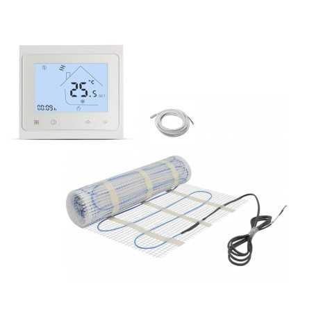 Georas elektrinis grindų šildymo kilimėlis - 150W + GC16 WIFI termostatas