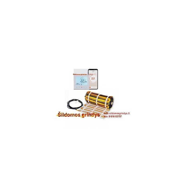 Warmset GOLD-100+GC-18Wifi infraredinis šildymo kilimėlio komplektas su termostatu GC-18 WIFI