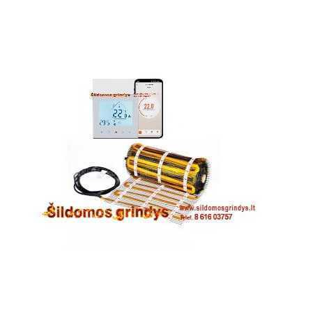 Warmset GOLD-100 infraredinis šildymo kilimėlio komplektas su termostatu GC-18 WIFI