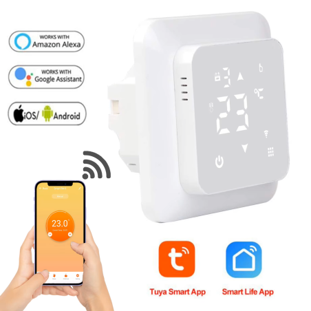 WiFi programuojamas termostatas Georas GC-517 baltas