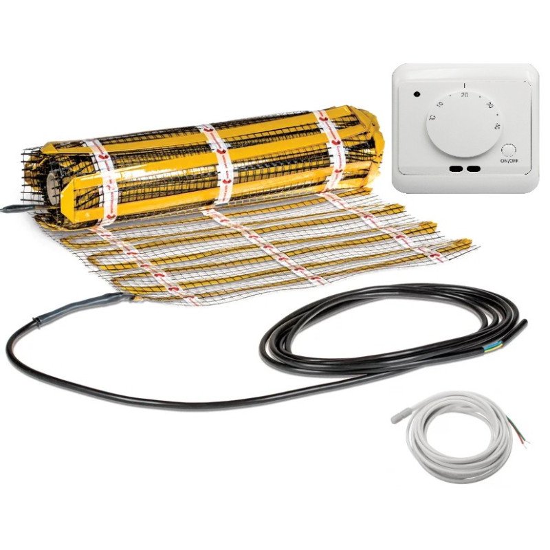 Warmset GOLD-100+GC-12 infrared heating mat kit with GC-12 thermostat