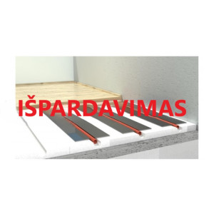 D16 Putplasčio plokštė 200 EPS300 1250x600x30mm su aliuminio reflektoriais