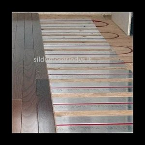 OSB 1250x2500x22mm Dry Underfloor Heating Panels with Aluminum Heat Distribution Reflectors for Ø16 mm Pipe