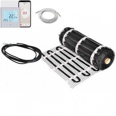 Комплект инфракрасного нагревательного коврика Warmset Black-150 с термостатом GC-18 WIFI