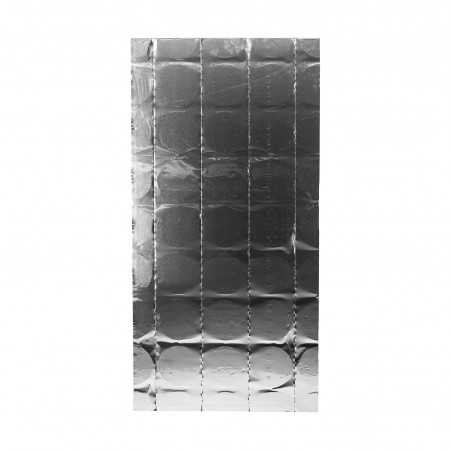 Putplasčio plokštė su apskritimais padengta aliuminio folija 1200x600mm tarpas 15cm