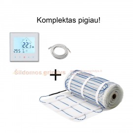 150W + GC18 Georas elektrinis grindų šildymo kilimėlis - 150W + GC18 WIFI termostatas